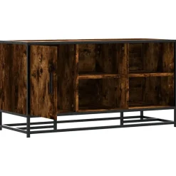 vidaXL Zapatero madera de ingeniería 100x40x53,5cm Roble ahumado Sale
