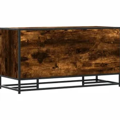 vidaXL Zapatero madera de ingeniería 100x40x53,5cm Roble ahumado Sale