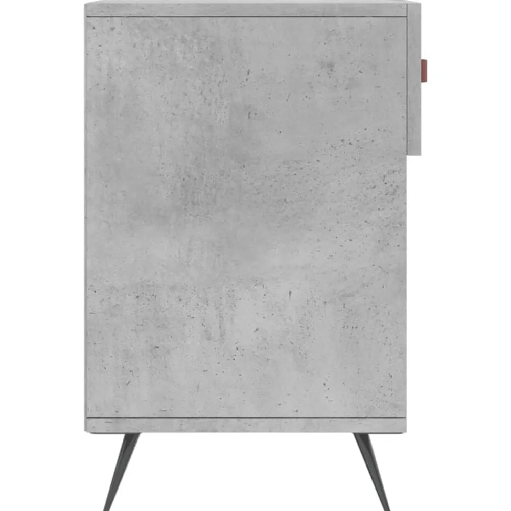 vidaXL Zapatero madera de ingeniería gris hormigón 102x35x55 cm Gris hormigón Online