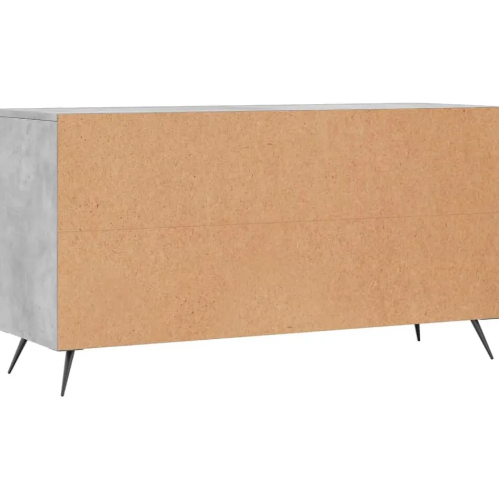 vidaXL Zapatero madera de ingeniería gris hormigón 102x35x55 cm Gris hormigón Online