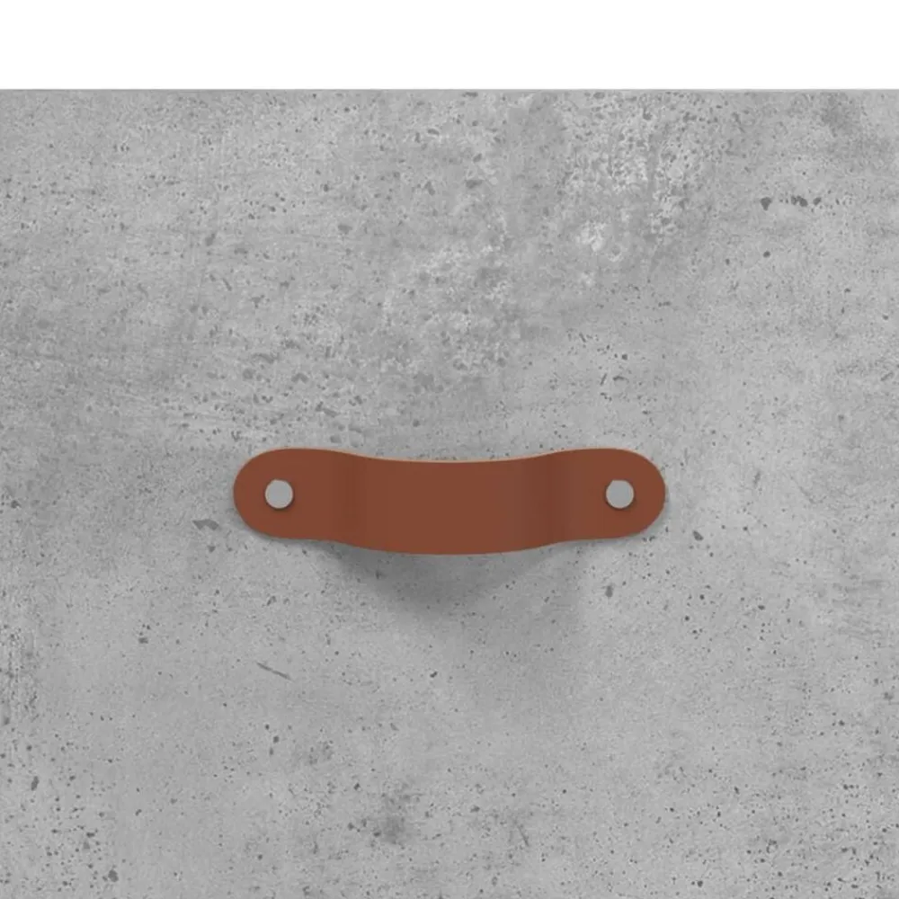 vidaXL Zapatero madera de ingeniería gris hormigón 102x35x55 cm Gris hormigón Online