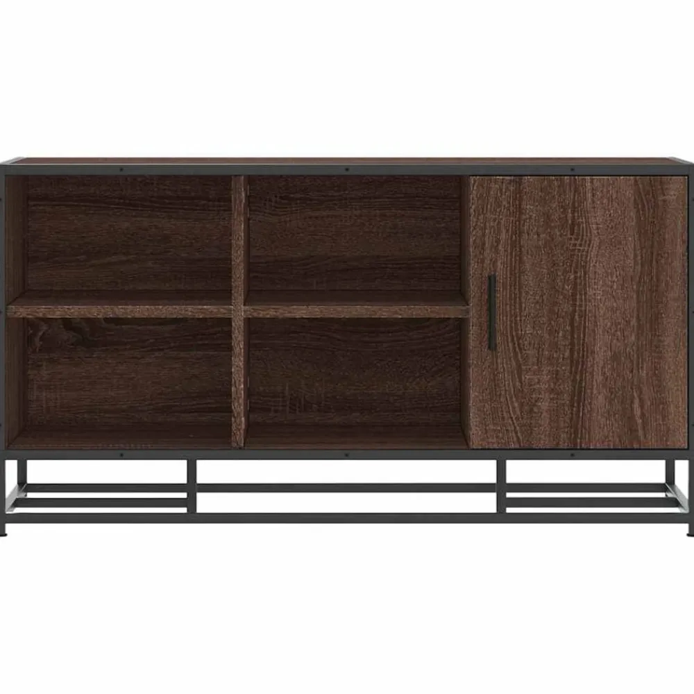 vidaXL Zapatero madera de ingeniería roble marrón 100x40x53,5 cm Marrón roble Clearance