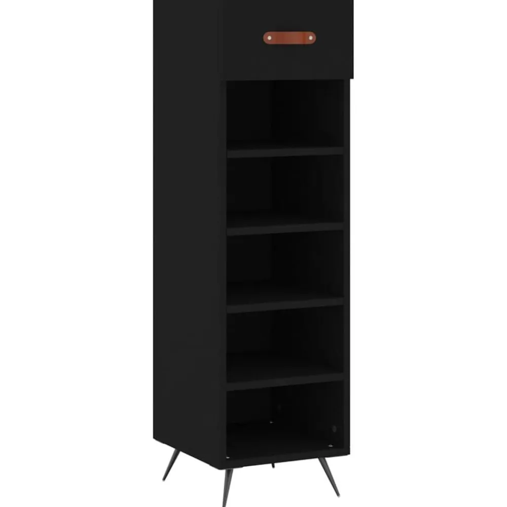 vidaXL Productos Del Hogar-Zapatero madera de ingeniería 30x35x105 cm