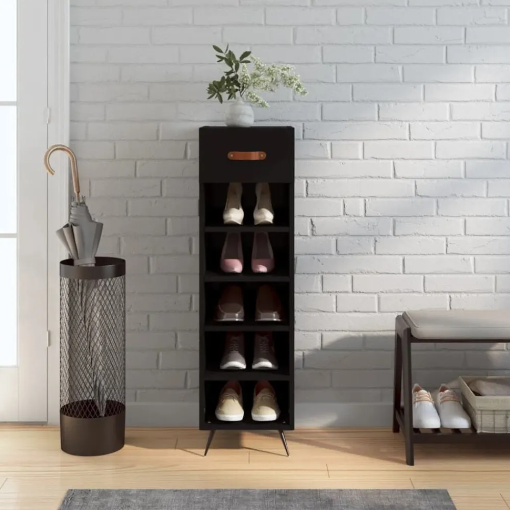 vidaXL Productos Del Hogar-Zapatero madera de ingeniería 30x35x105 cm