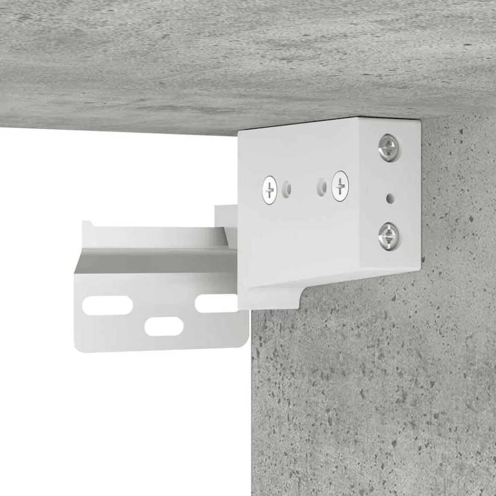 vidaXL Zapatero madera de ingeniería gris hormigón 60x35x70 cm Gris hormigón Discount