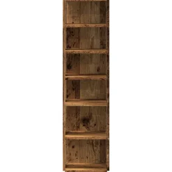 vidaXL Productos Del Hogar-Zapatero madera de ingeniería envejecida 28x27x102 cm