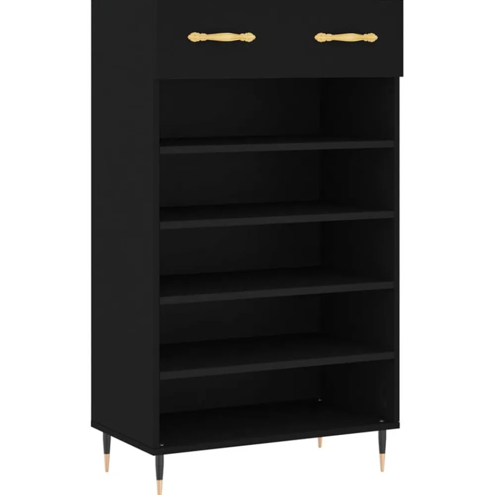 vidaXL Productos Del Hogar-Zapatero madera de ingeniería 60x35x105 cm