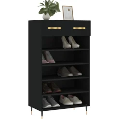 vidaXL Productos Del Hogar-Zapatero madera de ingeniería 60x35x105 cm