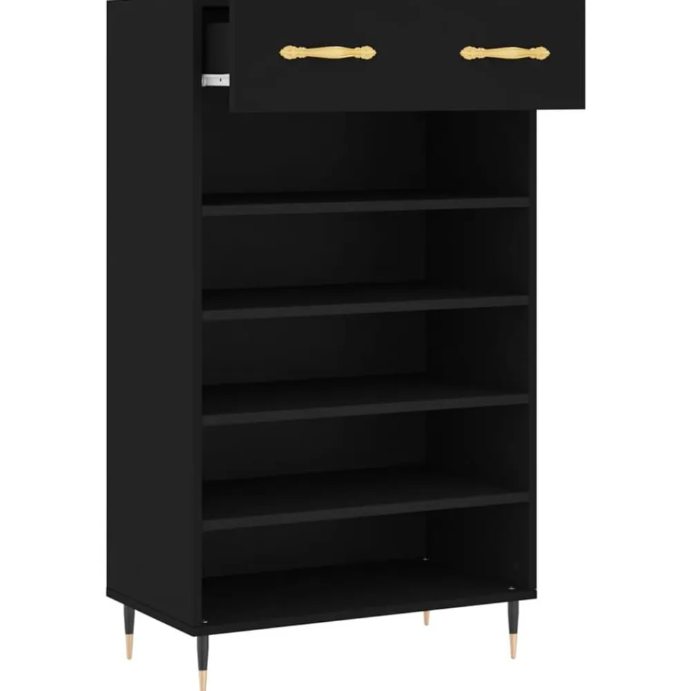 vidaXL Productos Del Hogar-Zapatero madera de ingeniería 60x35x105 cm