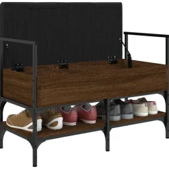 vidaXL Zapatero madera de ingeniería marrón roble 85,5x42x57,5cm Marrón roble Best