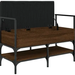 vidaXL Zapatero madera de ingeniería marrón roble 85,5x42x57,5cm Marrón roble Best