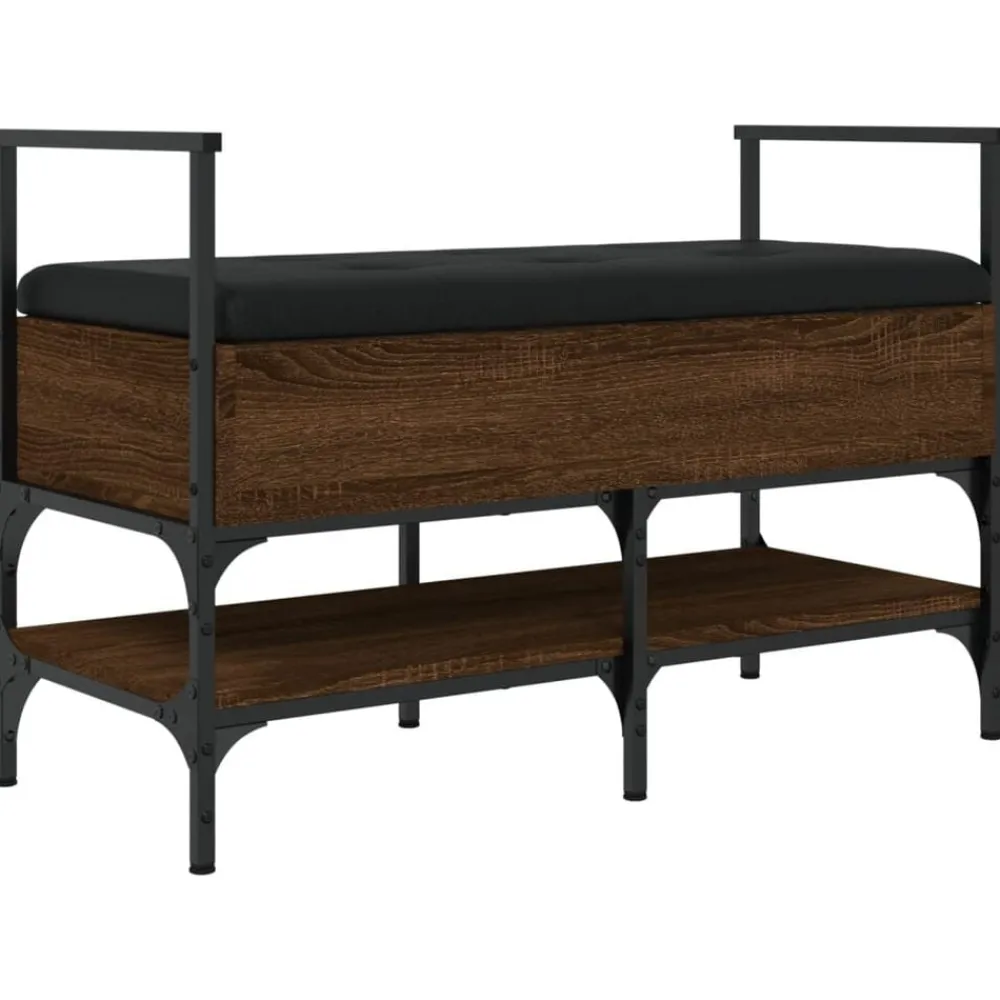 vidaXL Zapatero madera de ingeniería marrón roble 85,5x42x57,5cm Marrón roble Best