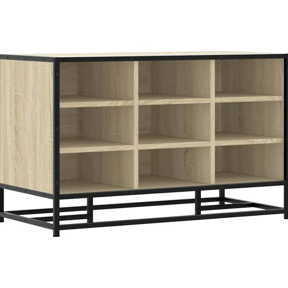 vidaXL Bancos-Zapatero madera de ingeniería 84x40x53,5 cm