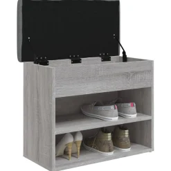 vidaXL Bancos-Zapatero madera de ingeniería 62x32x50 cm