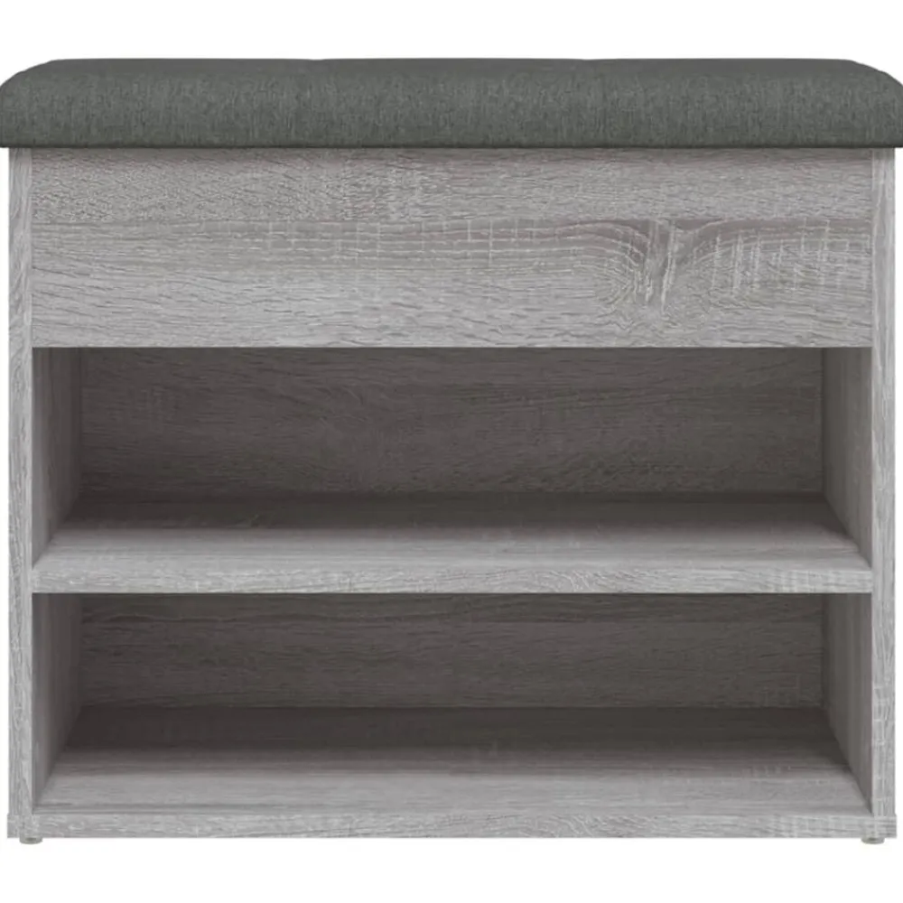 vidaXL Bancos-Zapatero madera de ingeniería 62x32x50 cm