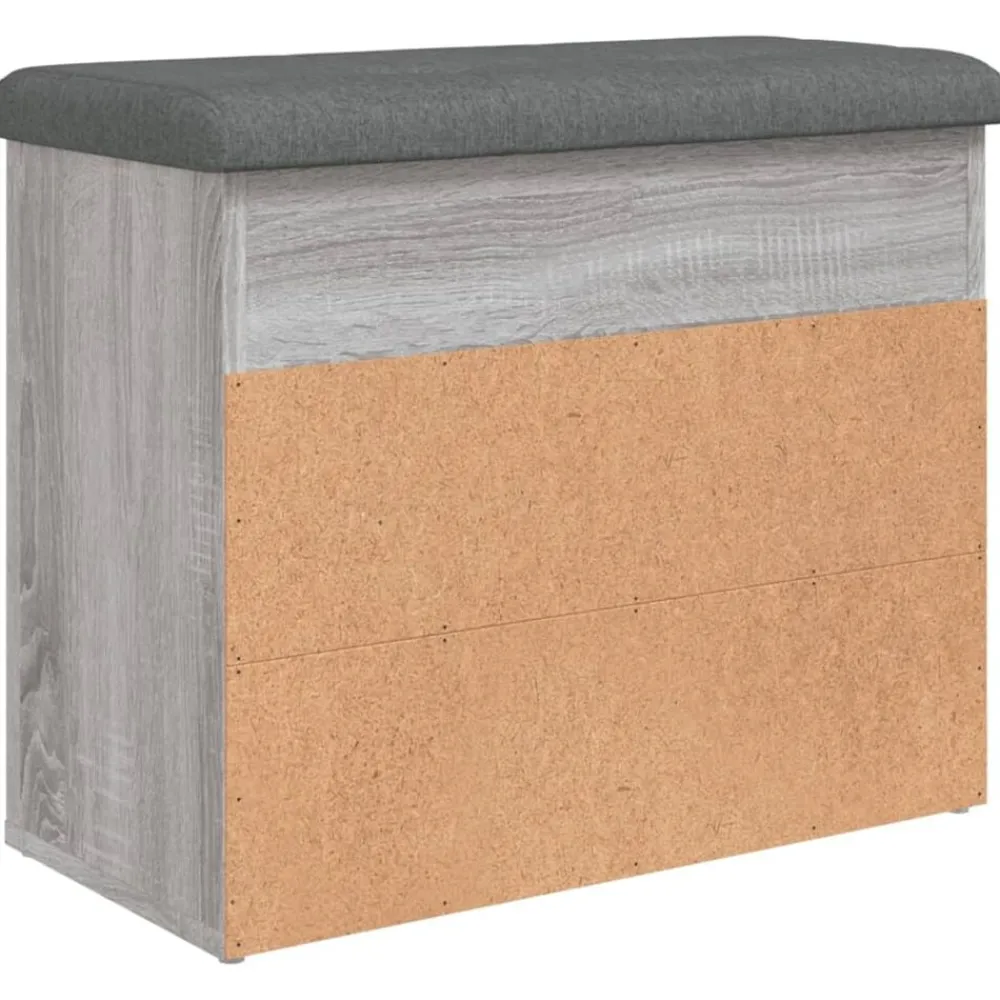 vidaXL Bancos-Zapatero madera de ingeniería 62x32x50 cm