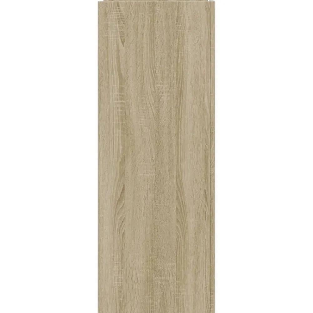 vidaXL Zapatero madera ingeniería 74,5x37,5x100 cm Roble Sonoma Clearance