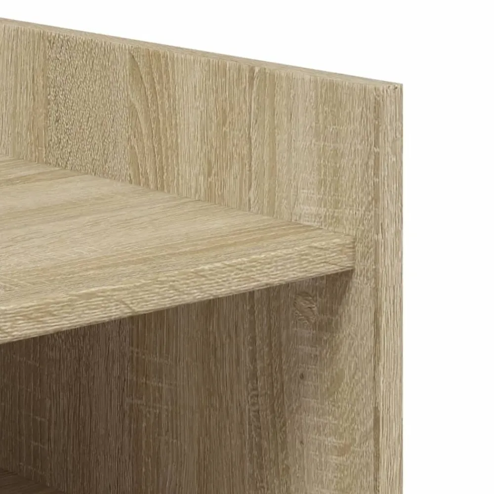 vidaXL Zapatero madera ingeniería 74,5x37,5x100 cm Roble Sonoma Clearance