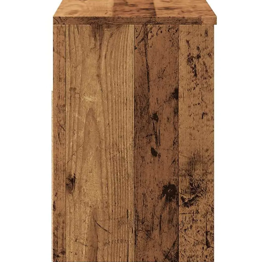 vidaXL Productos Del Hogar-Zapatero madera ingeniería madera envejecida 60x30x45 cm