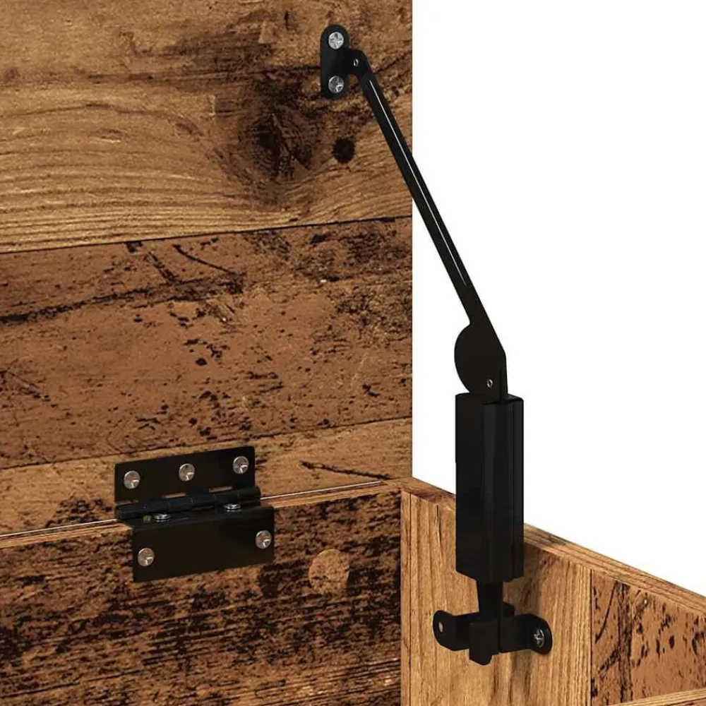 vidaXL Productos Del Hogar-Zapatero madera ingeniería madera envejecida 60x30x45 cm