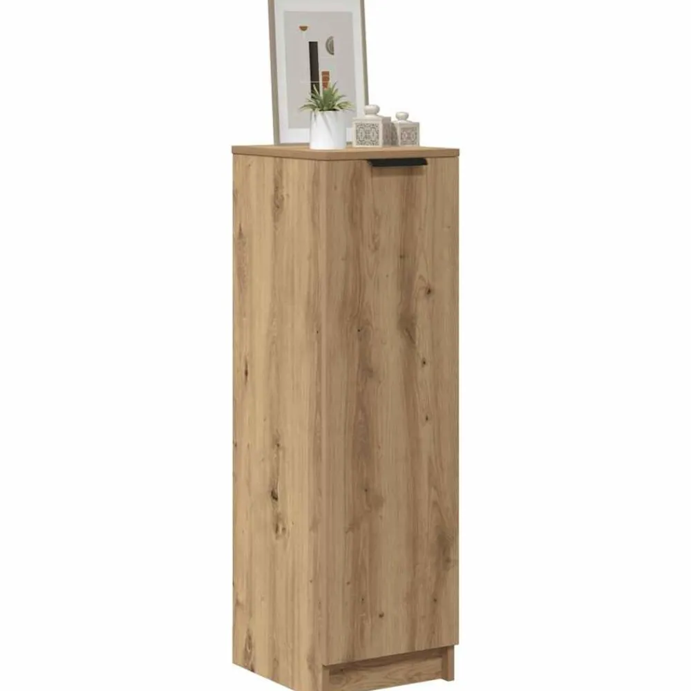 vidaXL Zapatero madera ingeniería 29,5x35x100,5cm Roble artisan