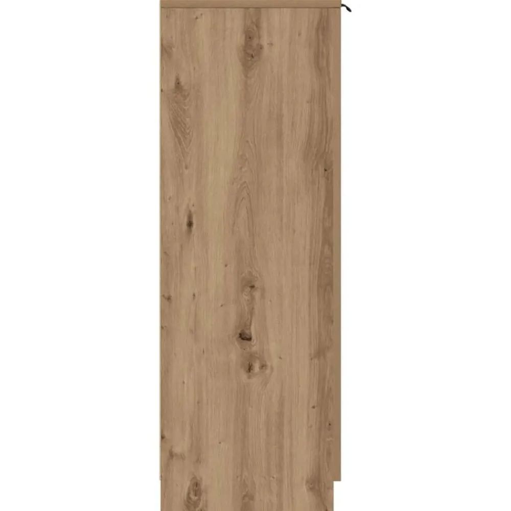 vidaXL Zapatero madera ingeniería 29,5x35x100,5cm Roble artisan