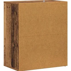 vidaXL Zapatero madera ingeniería madera envejecida 60x35x70 cm Madera antigua Outlet