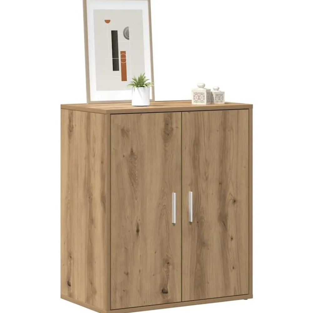 vidaXL Productos Del Hogar-Zapatero madera ingeniería 60x35x70 cm