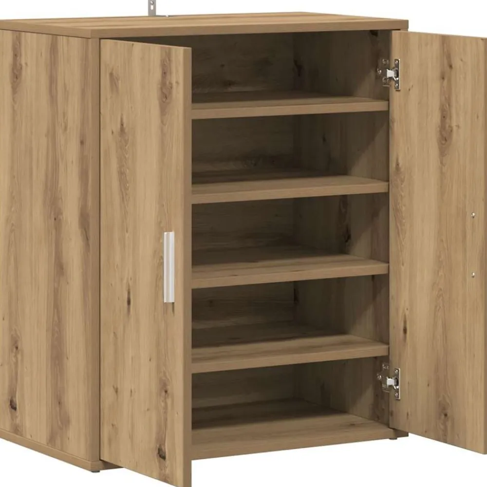 vidaXL Productos Del Hogar-Zapatero madera ingeniería 60x35x70 cm