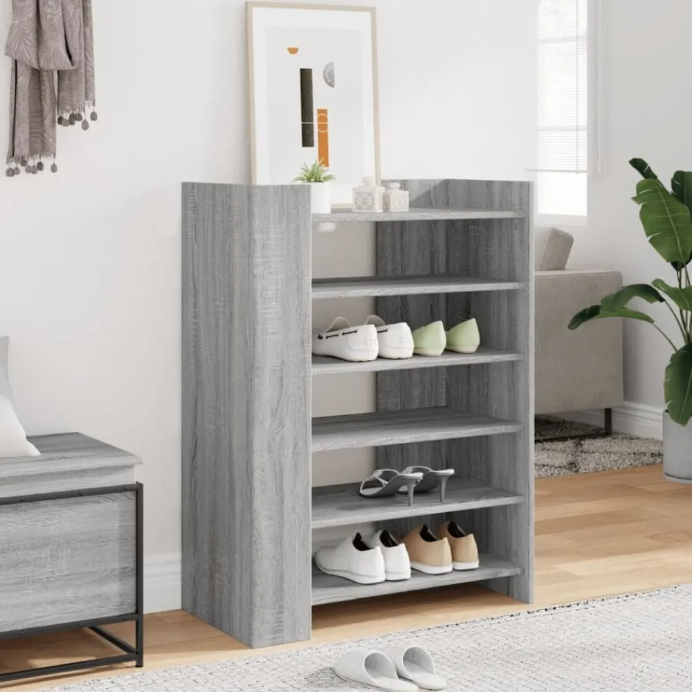 vidaXL Productos Del Hogar-Zapatero madera ingeniería 74,5x37,5x100 cm