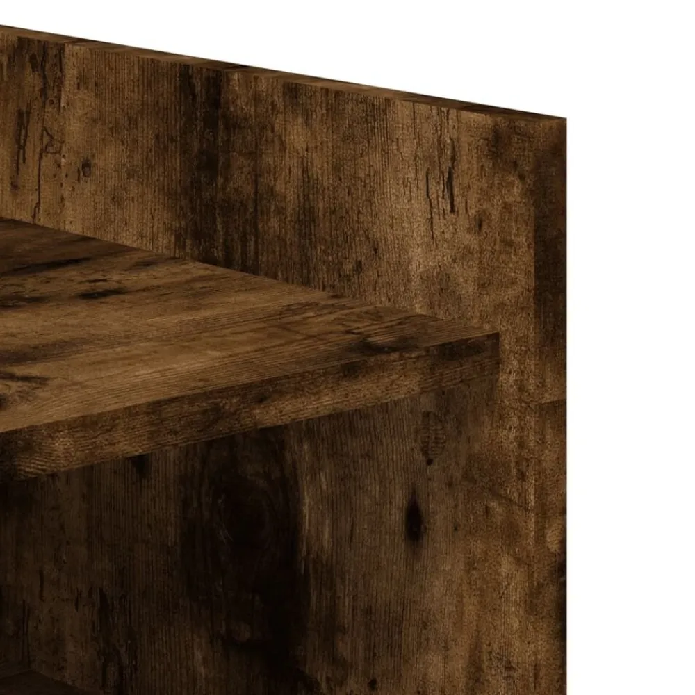 vidaXL Zapatero madera ingeniería roble ahumado 52x37,5x100 cm