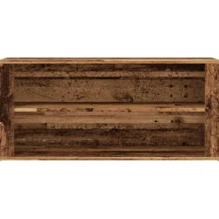 vidaXL Productos Del Hogar-Zapatero madera ingeniería madera envejecida 100x35x45 cm
