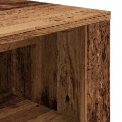 vidaXL Productos Del Hogar-Zapatero madera ingeniería madera envejecida 100x35x45 cm