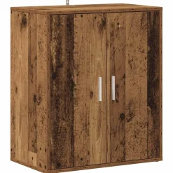vidaXL Zapatero madera ingeniería madera envejecida 60x35x70 cm Madera antigua