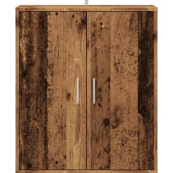 vidaXL Zapatero madera ingeniería madera envejecida 60x35x70 cm Madera antigua