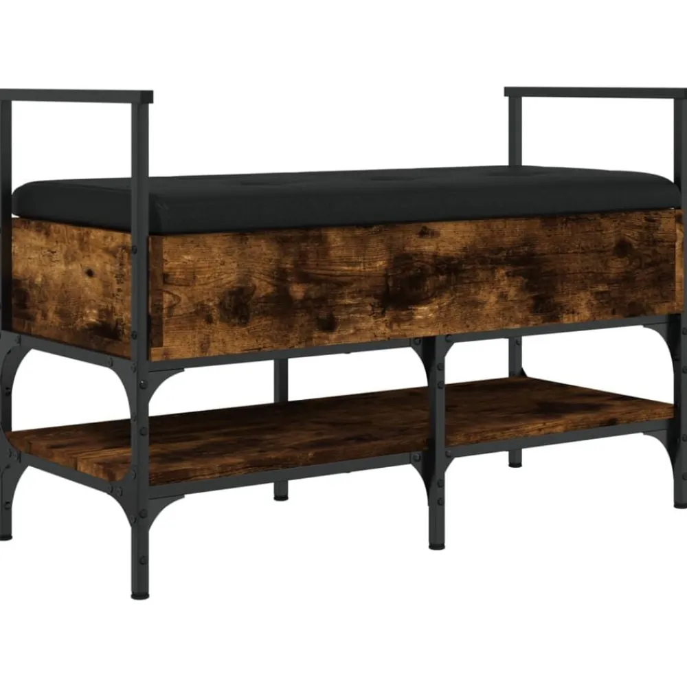 vidaXL Bancos-Zapatero madera ingeniería 85,5x42x57,5 cm
