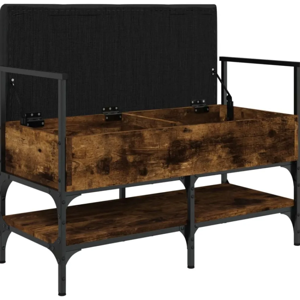 vidaXL Bancos-Zapatero madera ingeniería 85,5x42x57,5 cm