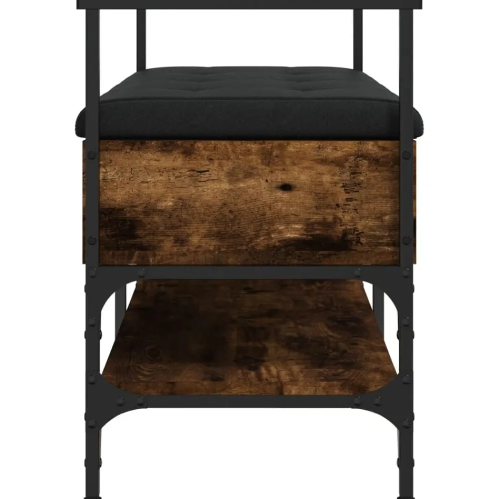 vidaXL Bancos-Zapatero madera ingeniería 85,5x42x57,5 cm