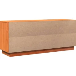 vidaXL Zapatero madera maciza de pino marrón cera 110x34x45 cm Marrón cera Online
