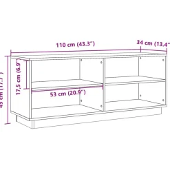 vidaXL Zapatero madera maciza de pino marrón cera 110x34x45 cm Marrón cera Online