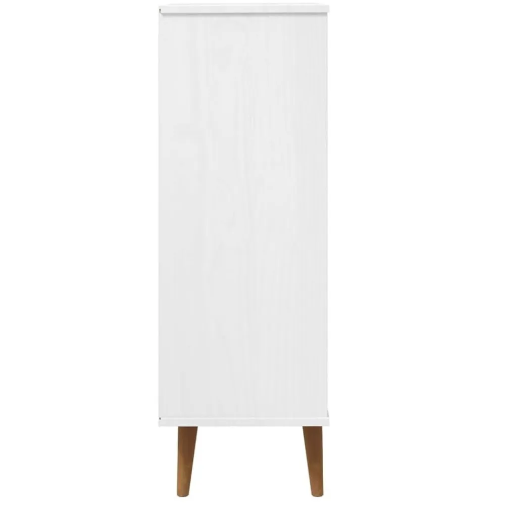 vidaXL Productos Del Hogar-Zapatero MOLDE madera maciza de pino 59,5x35x103 cm