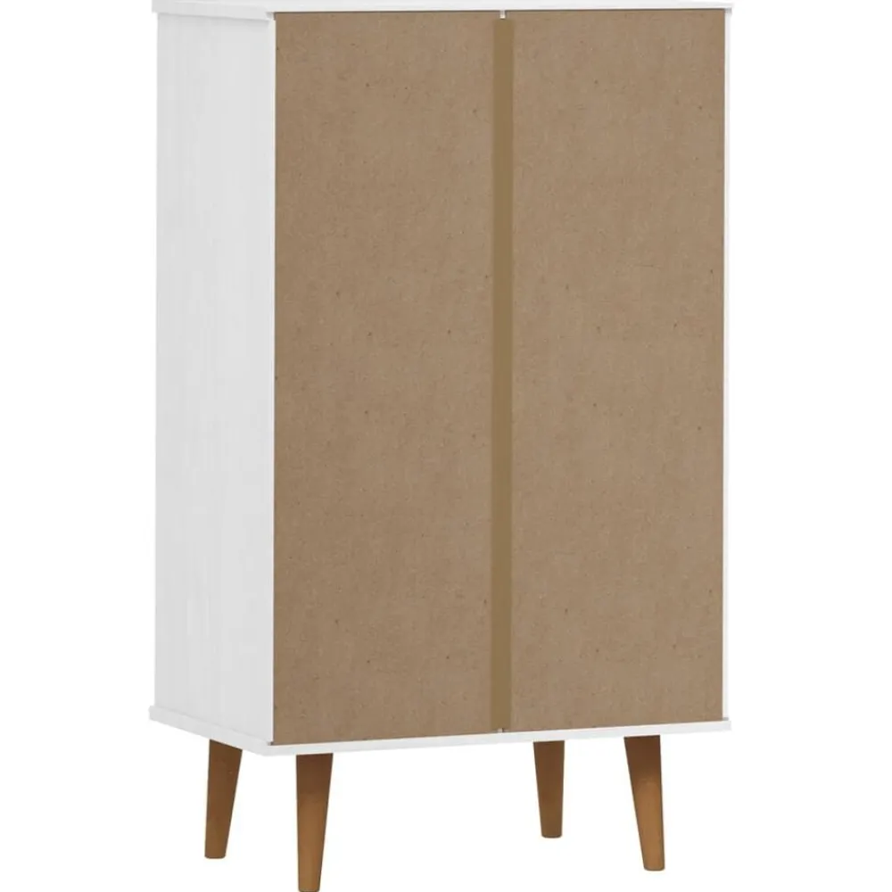 vidaXL Productos Del Hogar-Zapatero MOLDE madera maciza de pino 59,5x35x103 cm