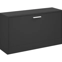 vidaXL Zapatero 80x24x45 cm madera de ingeniería Negro Outlet