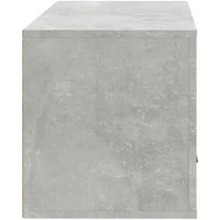 vidaXL Productos Del Hogar-Zapatero pared contrachapada gris hormigón 70x35x38 cm