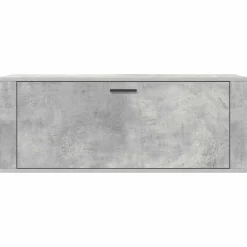 vidaXL Productos Del Hogar-Zapatero pared contrachapada gris hormigón 100x35x38 cm