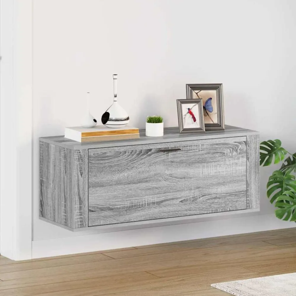 vidaXL Productos Del Hogar-Zapatero pared contrachapada 100x35x38 cm