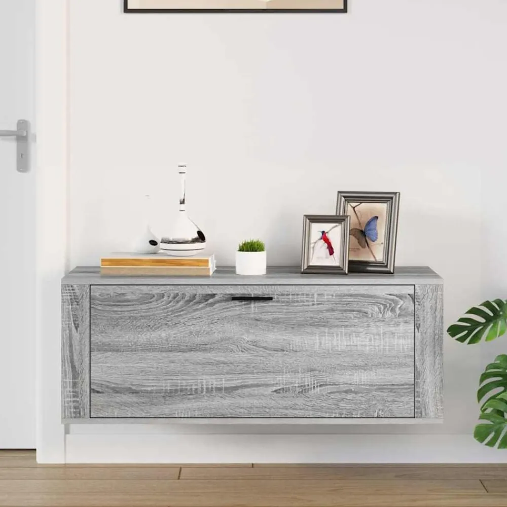 vidaXL Productos Del Hogar-Zapatero pared contrachapada 100x35x38 cm