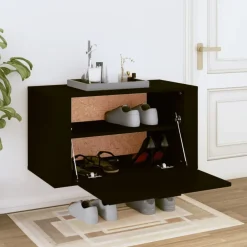 vidaXL Productos Del Hogar-Zapatero pared madera contrachapada 70x35x38 cm