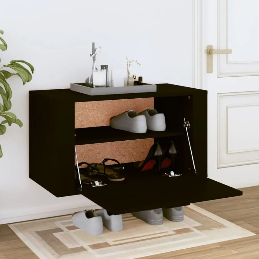 vidaXL Productos Del Hogar-Zapatero pared madera contrachapada 70x35x38 cm