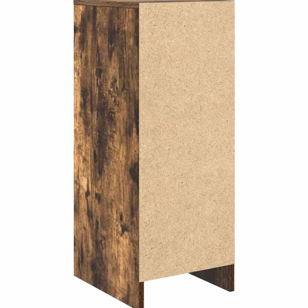 vidaXL Zapatero 29,5x34x76 cm Madera de ingeniería Roble ahumado Online